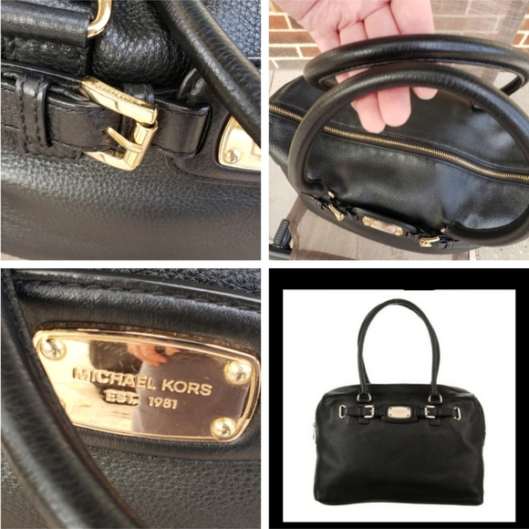 Michael Kors Elegant Pebbled Leather Weekender Traveler Tote Bag TSA Carry On - Picture 12 of 16